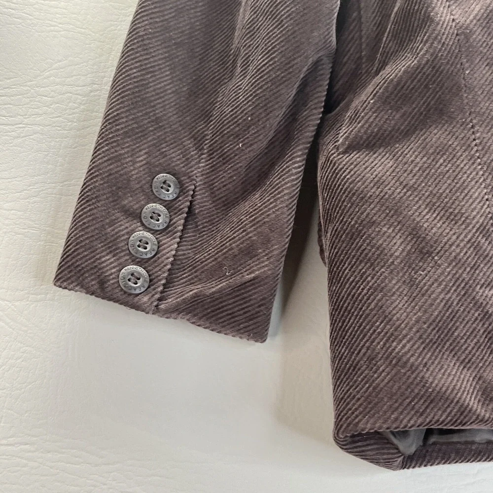 Kenneth Cole Reaction Brown Corduroy Lined Jacket Boys 4T Full Zip Pockets